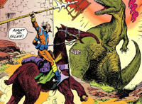 《恐龙快打》漫画剧情恐怖得令人发指，小黄帽和壮汉出场一集就挂