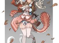 将恐龙娘化，倾头龙的姿势有点糟糕，蜿龙不愧是最“大”的恐龙