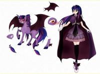 小马宝莉丨同人漫连载：角色定位建模图，M6因贪吃变异吸血鬼小马