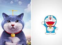 大神将动漫角色带到现实，哆啦A梦是蓝色猫咪，小猪佩奇让人害怕