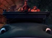 熊出没变形记：盘点6个特殊交通工具，最后一个差点被炖了