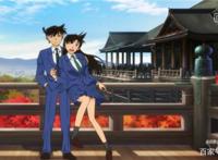 名侦探柯南：新兰发喜糖，小兰坐实工藤太太称号霸气亲吻新一脸庞