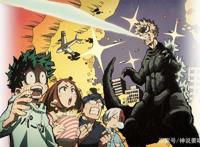 我的英雄学院新剧场版宣传图公开狂野男孩爆豪化身哥斯拉