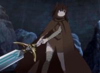 男主转生异世界成为一把剑，还被一位兽耳娘使用，作品还动画化了