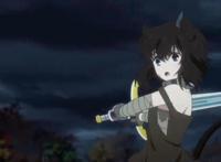 男主转生异世界成为一把剑，还被一位兽耳娘使用，作品还动画化了