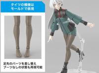 高达水星的魔女：女二拼装模型公开附带可替换的嗨丝腿部零件