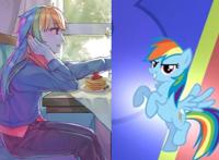 《小马宝莉》中的主角拟人化后，碧琪变成小恶魔太诱人，少年黛西？