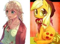 《小马宝莉》中的主角拟人化后，碧琪变成小恶魔太诱人，少年黛西？