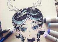 十二星座手绘风“拟人化”：双子神似小丑女吗，摩羯果然是小恶魔