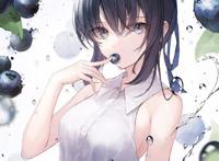 画师笔下的水果少女太可爱，葡萄是三无少女，柠檬是小恶魔系