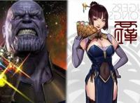 《复联》中的角色穿上旗袍，基妹依旧美如画，灭霸成了霸气御姐