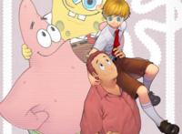 海绵宝宝：主角团拟人形象，妥妥的日漫风，珊迪原来是大美女