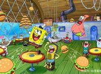 比基尼海滩美食，海绵宝宝躲过意大利香肠，没躲过奶奶爱的小饼干