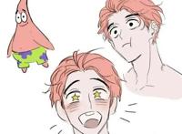 海绵宝宝拟人化，珍珍成撒娇小美女，痞老板是真实的痞子风格