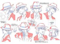 风都侦探动漫版角色设计图：菲利普完美还原，翔太郎jojo的既视感