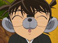 在名侦探柯南的开年新作中，和叶变成小孩子，服部演技实属辣眼睛