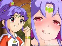 神兵小将：当主角成为日漫风格，北冥雪娇羞可爱，问天帅气逼人