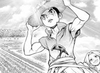 石纪元漫画版：大树与千空重聚，复活时十分惊险，差点变成断臂男