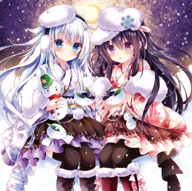 动漫闺蜜头像：想你，是捞不起的一池月光