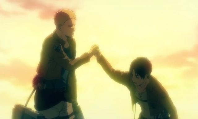 《进击的巨人》最终季第三集：莱纳绝望吞枪，艾伦终于出场