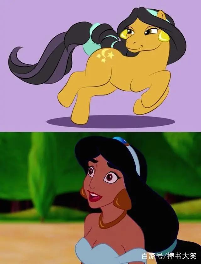 当迪士尼公主变成小马宝莉后，花木兰真女神，茉莉公主辣眼睛！