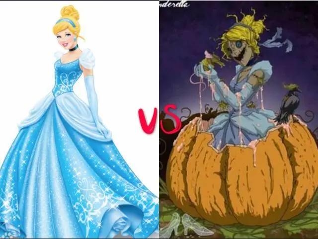 当迪士尼公主变成“恶魔”之后，爱丽儿最恐怖，冰雪女王依然美！