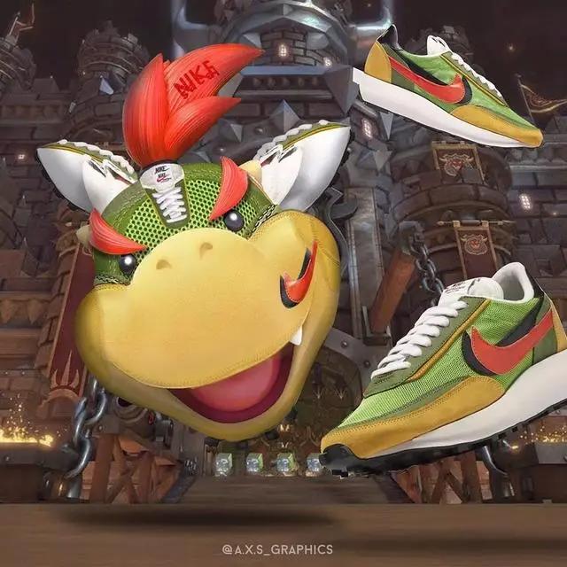 将皮卡丘和马里奥等人物画成Nike和Adidas的球鞋，这也太帅了吧！