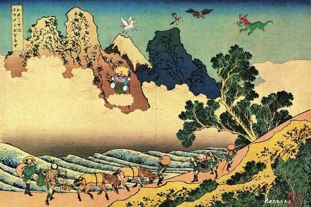 《哆啦A梦》遇上“浮世绘”，次元壁在哪呢？大雄都要变身007了