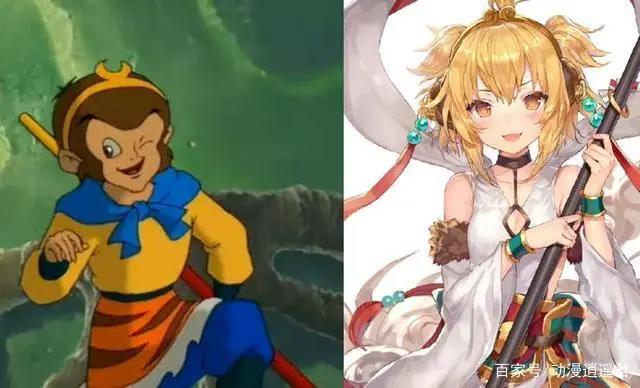 童年经典动漫西游记角色娘化，哮天犬颜值太高，却被红孩儿吸睛