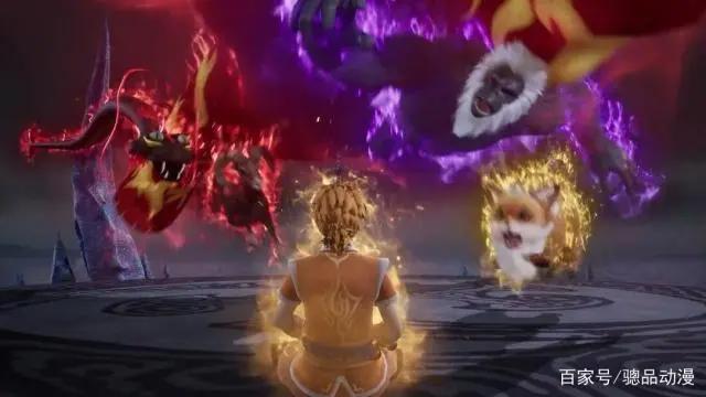 动漫妖神记，聂离降服天陨神雷剑，携手凝儿离开天幻圣境