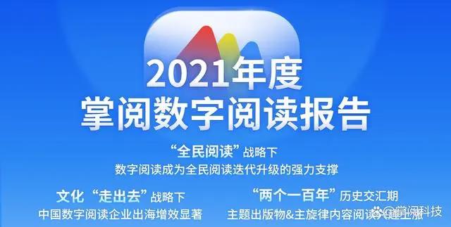 掌阅科技发布2021年度数字阅读报告，主题出版物受用户青睐