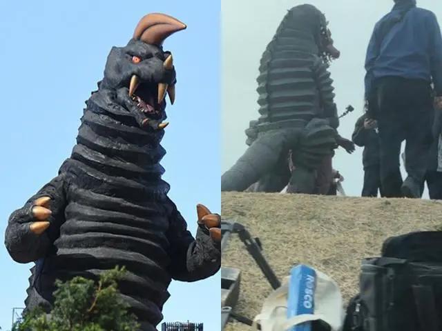 特利迦奥特曼拍摄片场照，两只怪兽似曾相识，依靠背影很难看出来