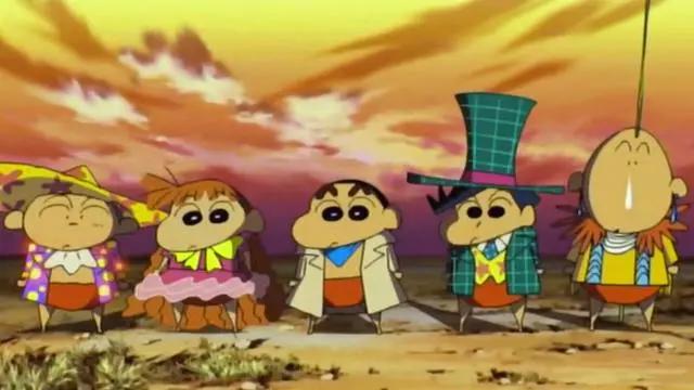 蜡笔小新：谜团！花之天下春日部学院，动漫里炒面面包乃青春符号