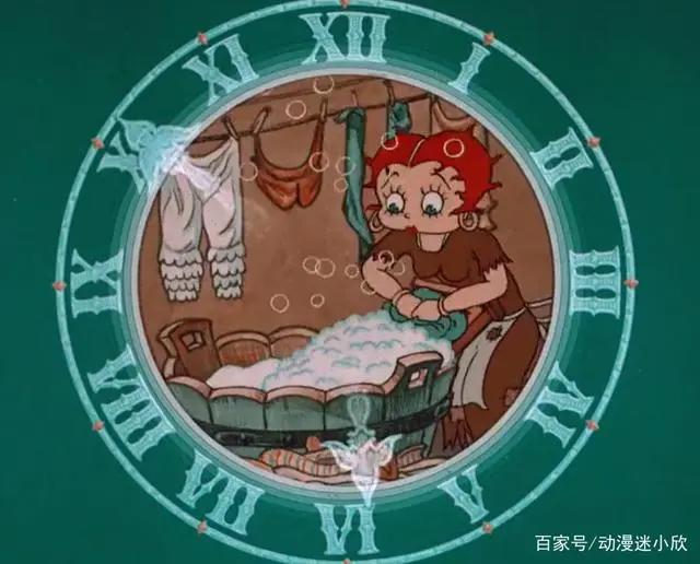 灰姑娘最早动画，1935年上映，名为贝蒂波普，还是个大头公主