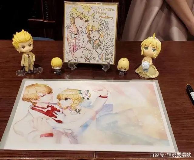 日本一对fate粉丝举办主题结婚典礼双王党的胜利闪闪声优献祝福