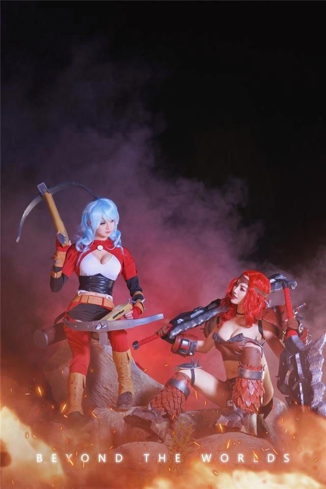 《幻镜诺德琳》前传COS蕾娜斯与乌拉，清纯又不失性感