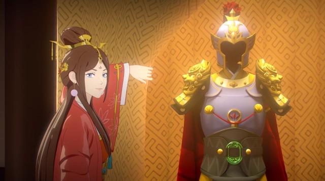 动画两不疑高甜预警，皇后娘娘领兵出征，临行前还不忘抱抱皇帝