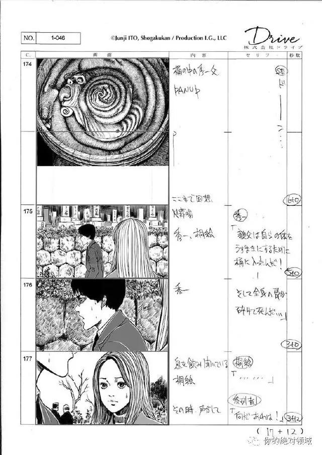 「动漫新资讯」通灵王推出新动画伊藤润二「旋涡」动画首集分镜