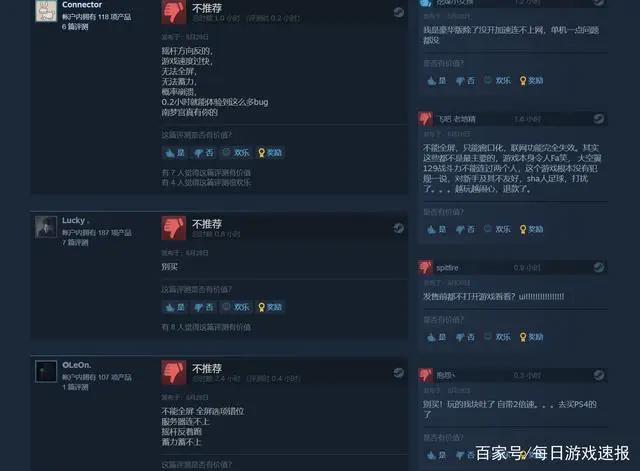 《队长小翼新秀崛起》Steam首日差评高达60%，各种BUG频出！