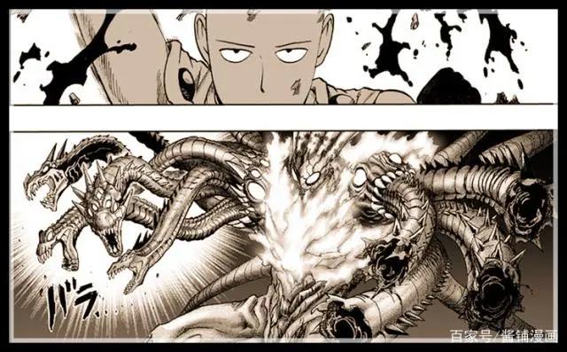 一拳超人漫画最新话：怪人王大蛇太弱，琦玉只是一拳就将他击败