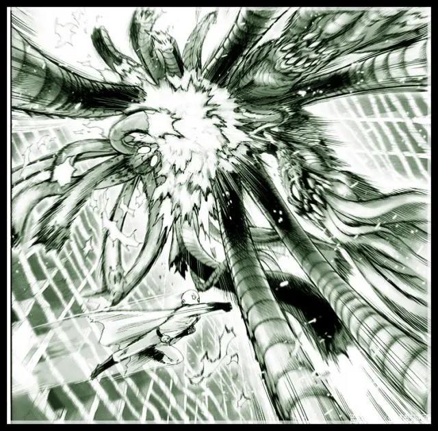 一拳超人漫画最新话：怪人王大蛇太弱，琦玉只是一拳就将他击败