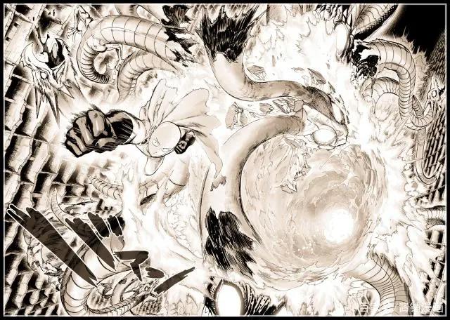 一拳超人漫画最新话：怪人王大蛇太弱，琦玉只是一拳就将他击败