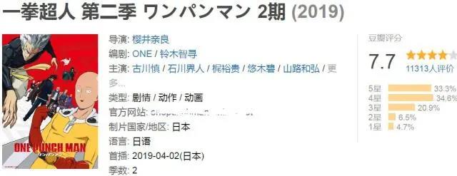 一拳超人2完结，评分怎么样？相比第一季差距太大！