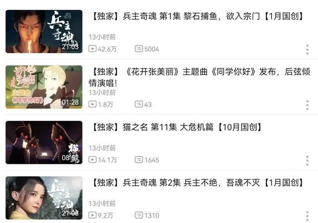 《兵主奇魂》开播遇冷，播放量接近泡面番，原创国漫太难了