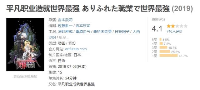 平凡职业：人气小说改编动漫，评分仅有4.4，为什么依然火爆？