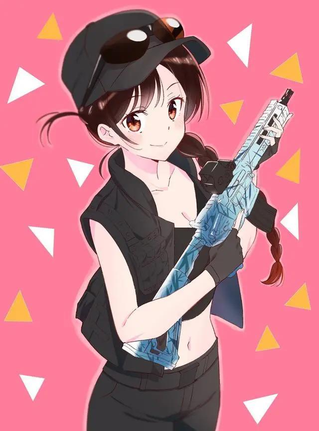 画师把蕾姆画成“战术少女”，冲锋枪比魔法好用多了！