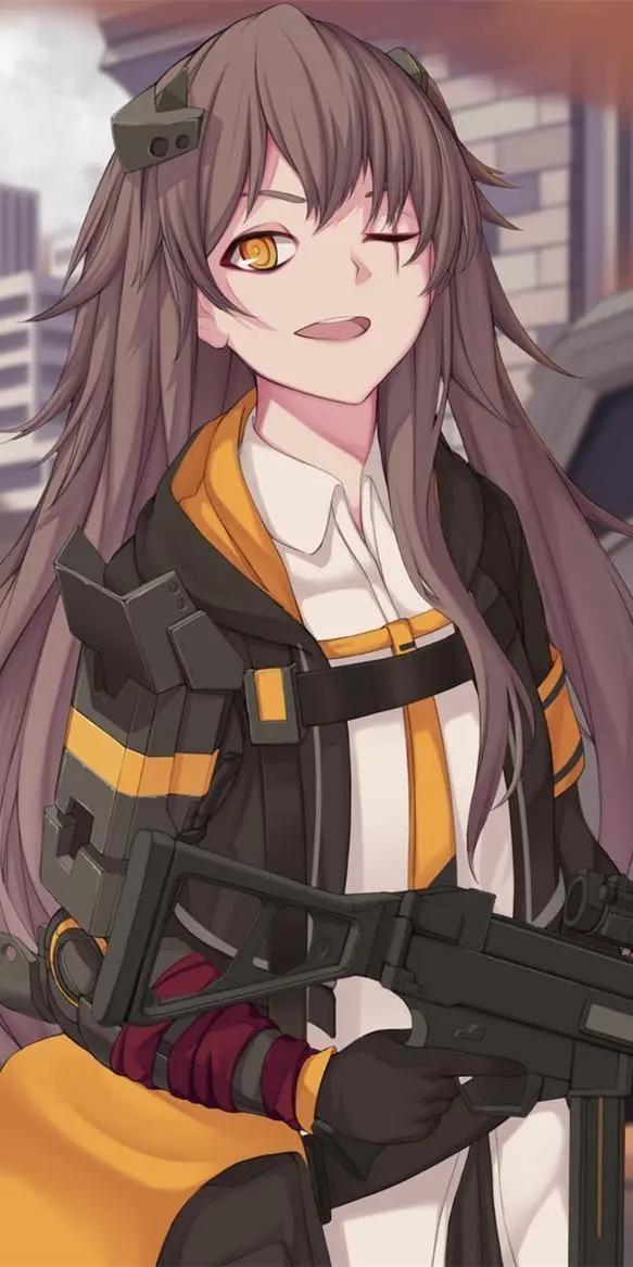 《少女前线》ump45，动漫全面屏壁纸