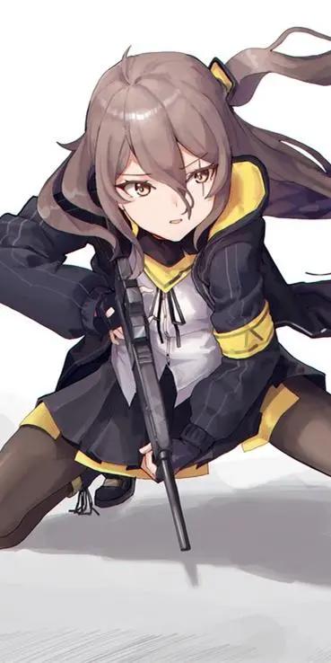 《少女前线》ump45，动漫全面屏壁纸