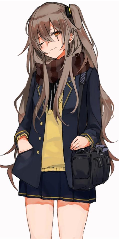 《少女前线》ump45，动漫全面屏壁纸