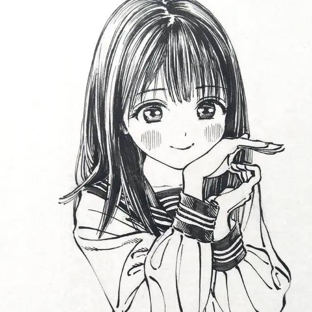 「今日有学●插画」明日酱的水手服，溢出屏幕的少女感